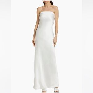 NWT Norma Kamali Satin Gown